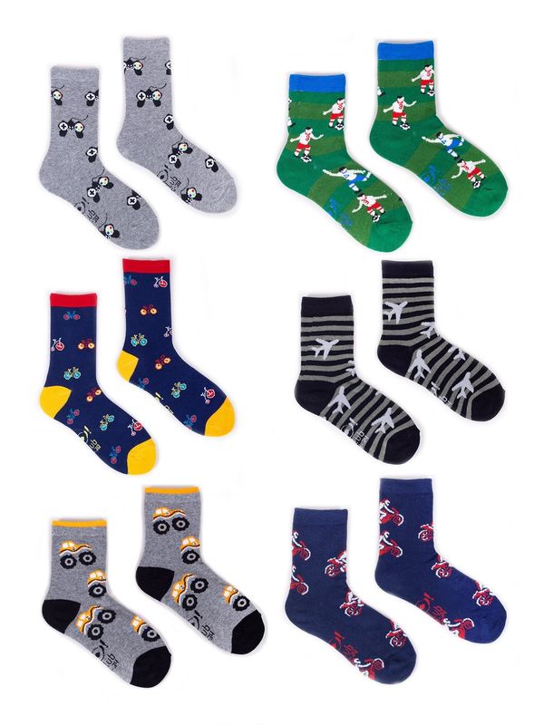 Yoclub Детски чорапи. Yoclub YC_Boys'_Cotton_Socks_P_Colors_6-Pack_SKA-0006C-AA00-003_Multi