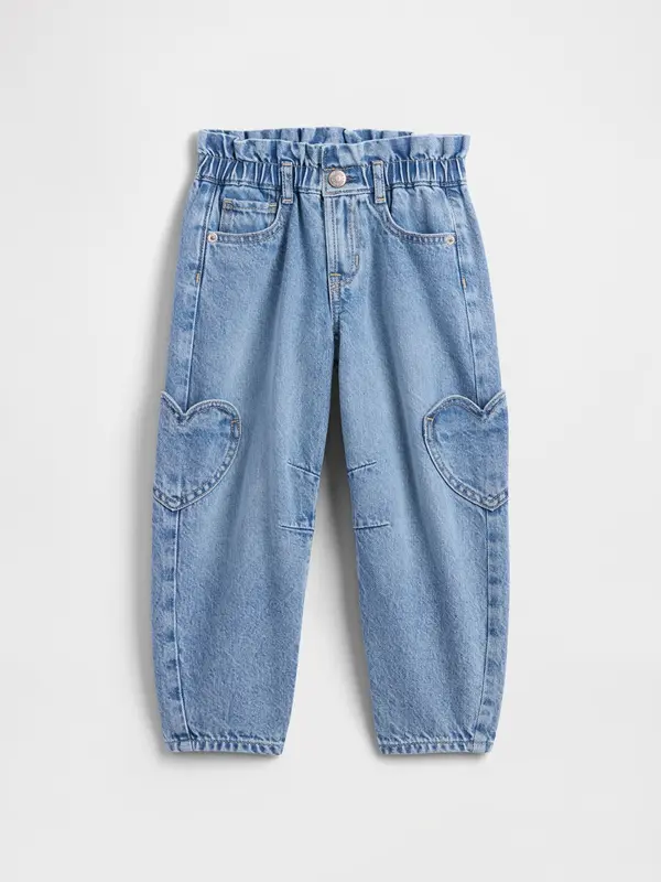 GAP Детски дънки GAP Paperbag Horseshoe
