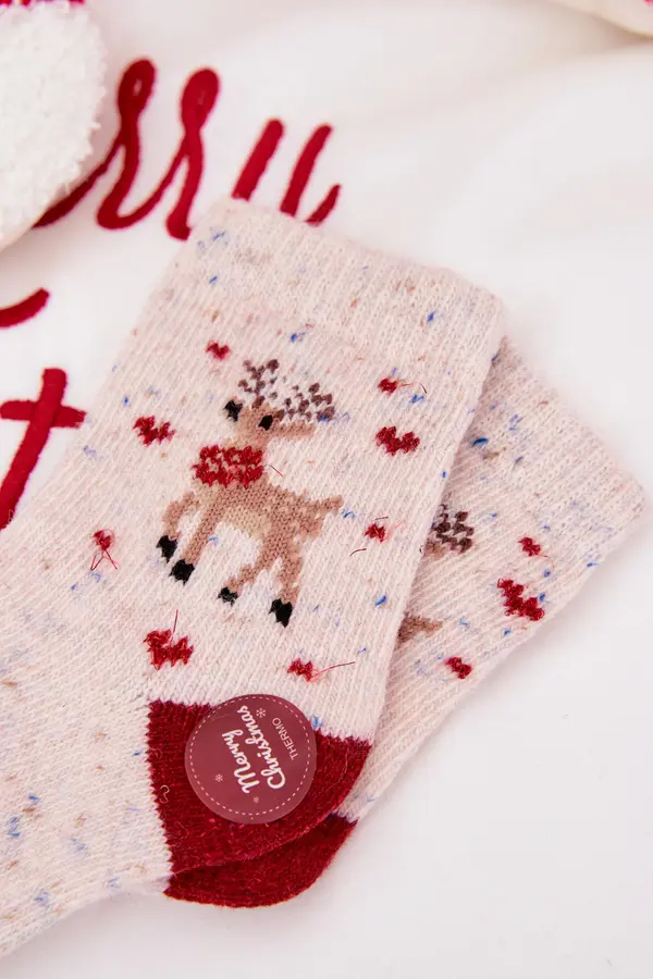 Aura.via Детски коледни чорапи с мотив на елени