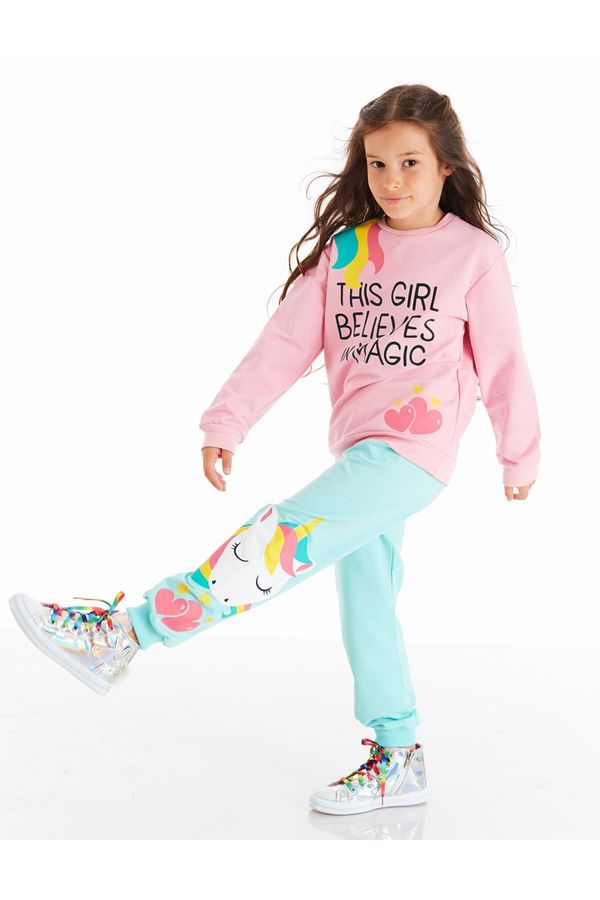 Denokids Детски комплект за момиче. Denokids CFF-20S1-113/Mint, Pink