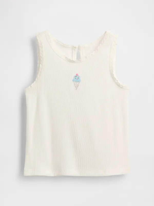 GAP Детски оребрен топ GAP