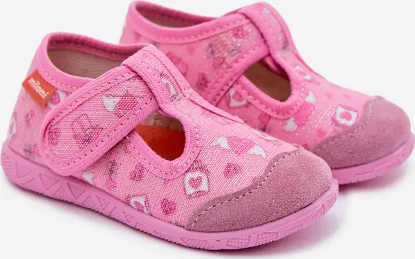 Milami Детски пантофи Milami с велкро, розови