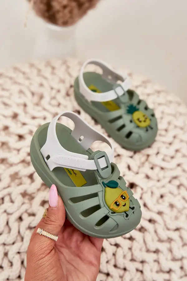Ipanema Детски Сандали На Велкро Плодове 83615 Ipanema Summer XIV Baby Зелен