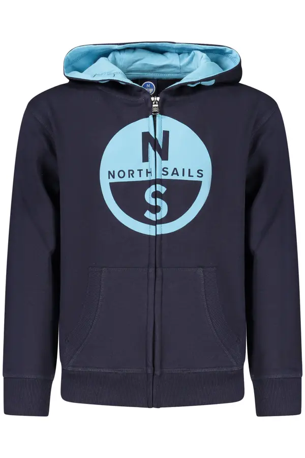 North Sails Детски син суичър с цип North Sails
