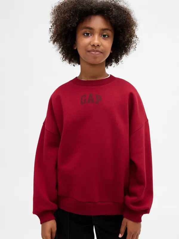 GAP Детски суичър GAP Oversize с лого VintageSoft