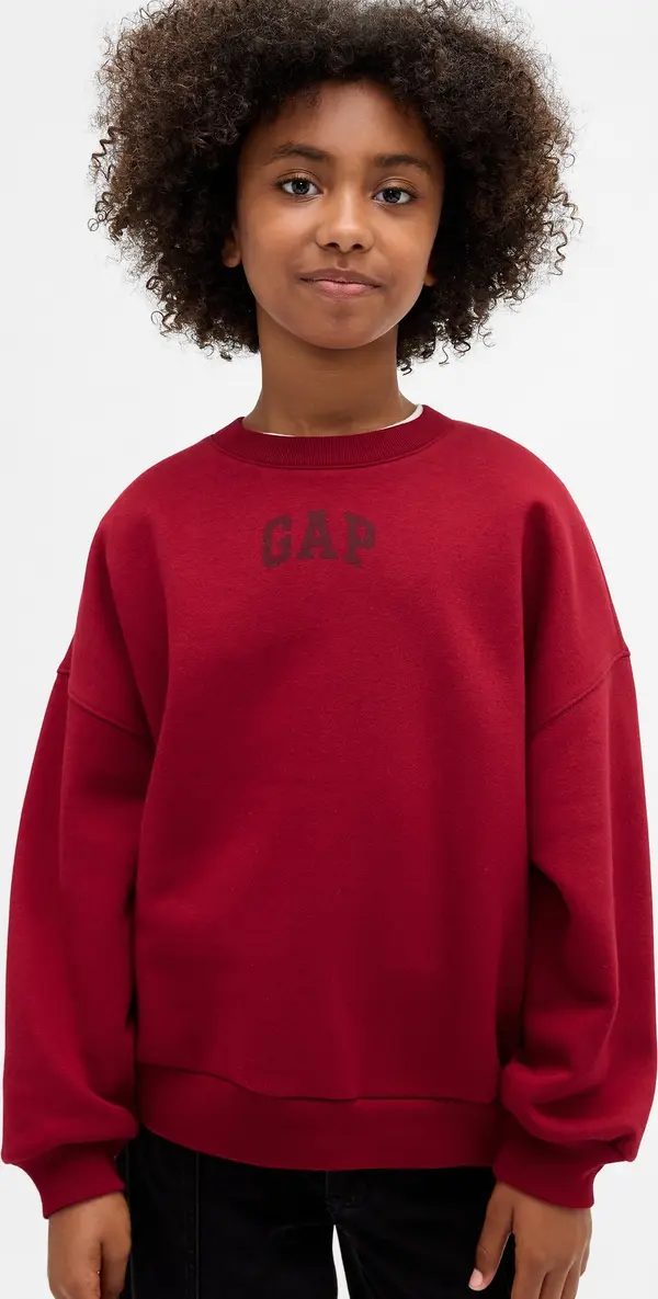 GAP Детски суичър GAP Oversize с лого VintageSoft