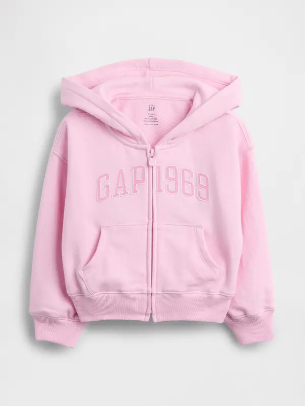 GAP Детски суитшърт GAP с лого и цип