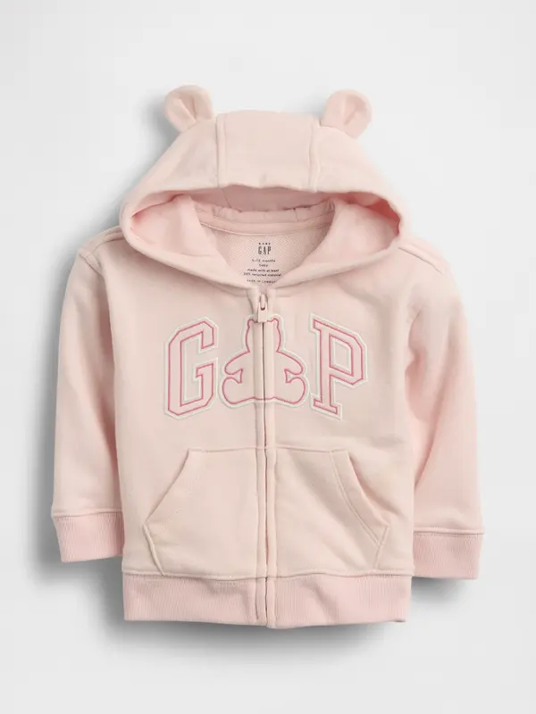 GAP Детски суитшърт GAP с лого и качулка