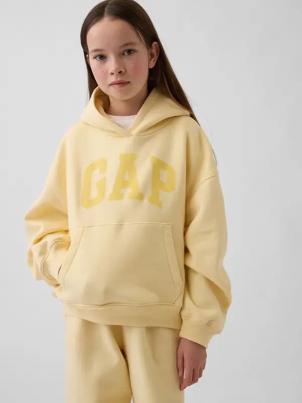 GAP Детски суитшърт GAP с лого VintageSoft - за момичета