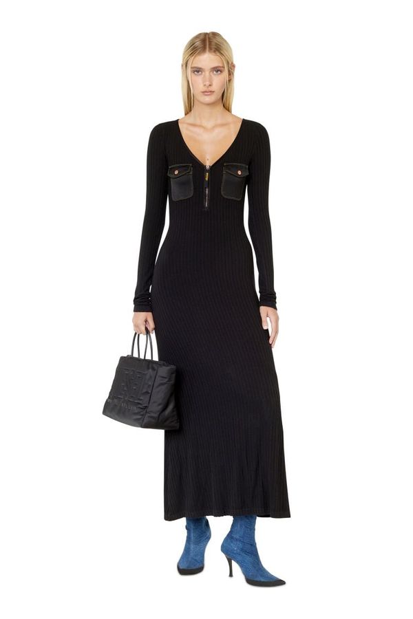 Diesel Diesel Dress - D-BORDY-LONG DRESS black