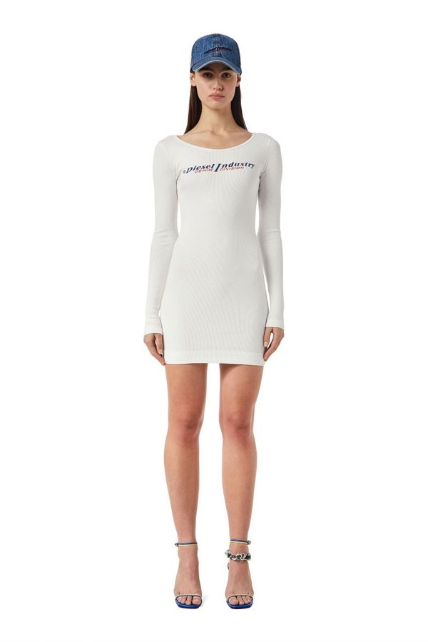 Diesel Diesel Dress - D-TANK-LS-IND DRESS white