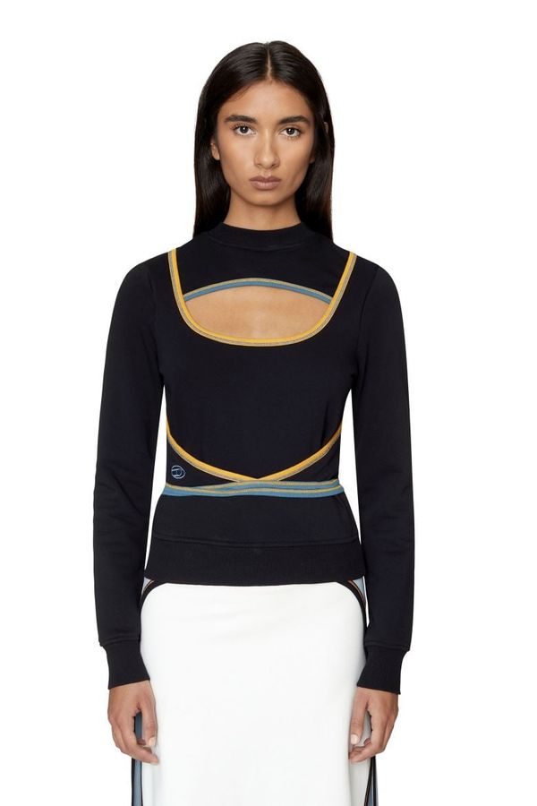 Diesel Diesel Sweatshirt - F-CROSSETTE SWEAT-SHIRT black