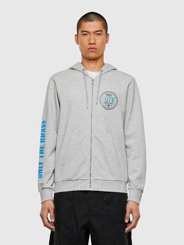 Diesel Diesel Sweatshirt - SGIRKHOODZIPK2 SWEATSHIRT gray