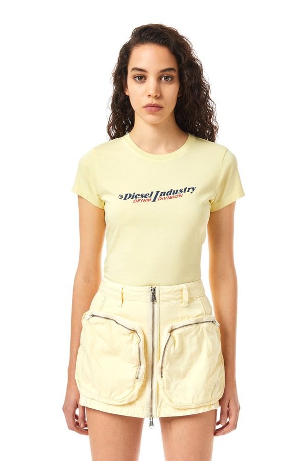 Diesel Diesel T-shirt - T-SLI-IND T-SHIRT yellow