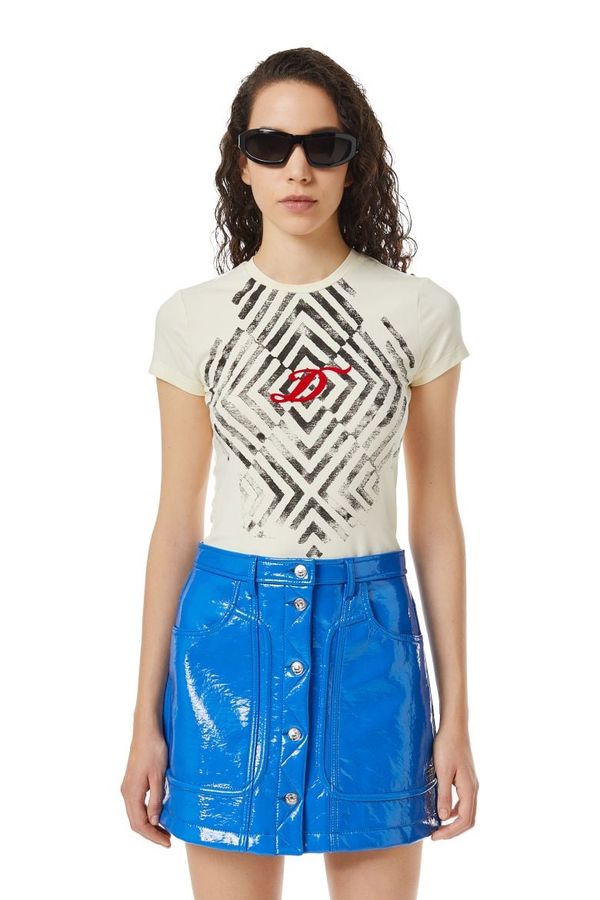 Diesel Diesel T-shirt - T-UNCUTIE T-SHIRT beige