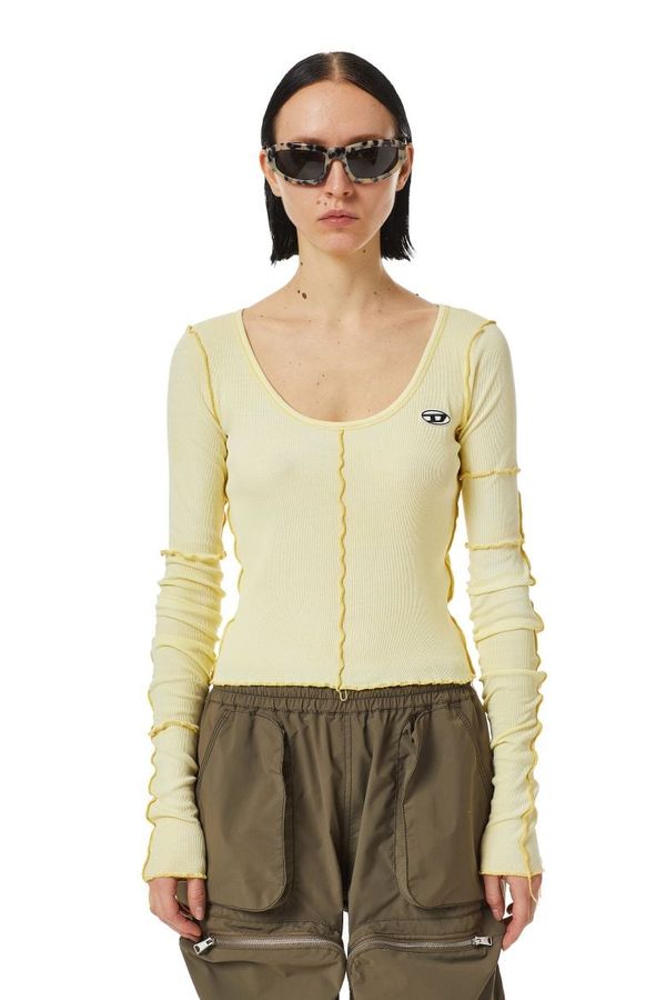 Diesel Diesel Top - T-RIBBY-LONG TANK TOP yellow