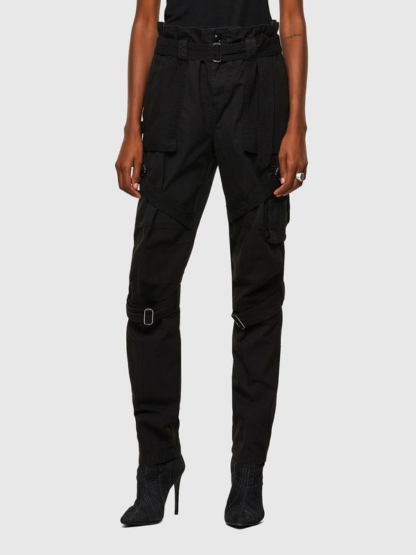 Diesel Diesel Trousers - P-FEDRA-A TROUSERS black