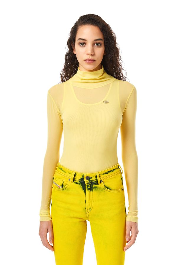 Diesel Diesel Turtleneck - T-JURL T-SHIRT yellow