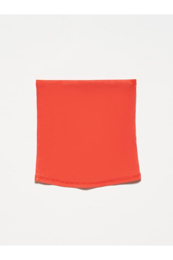 Dilvin Dilvin 20674 Washed Crop Top-Red