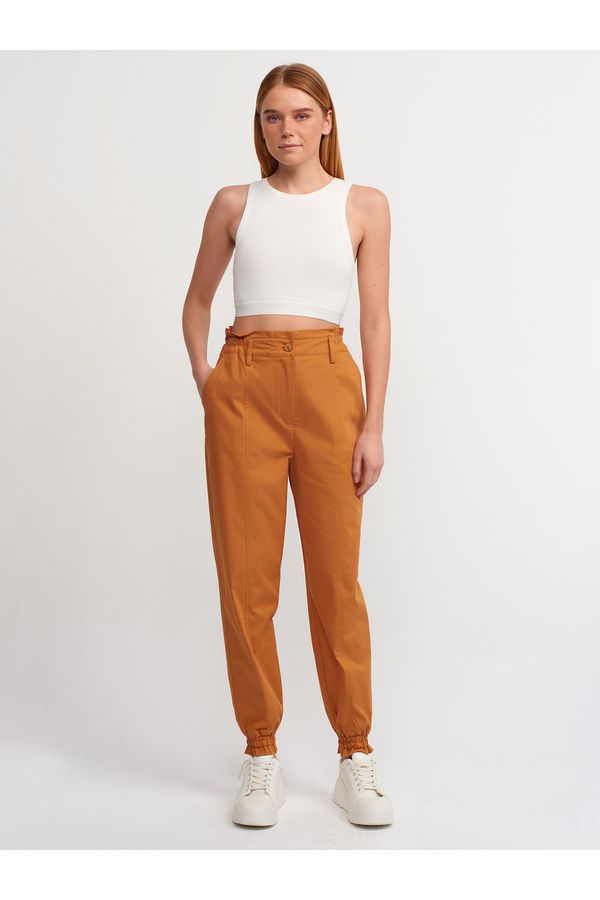 Dilvin Dilvin 71107 Cupped Jogging Trousers-Orange