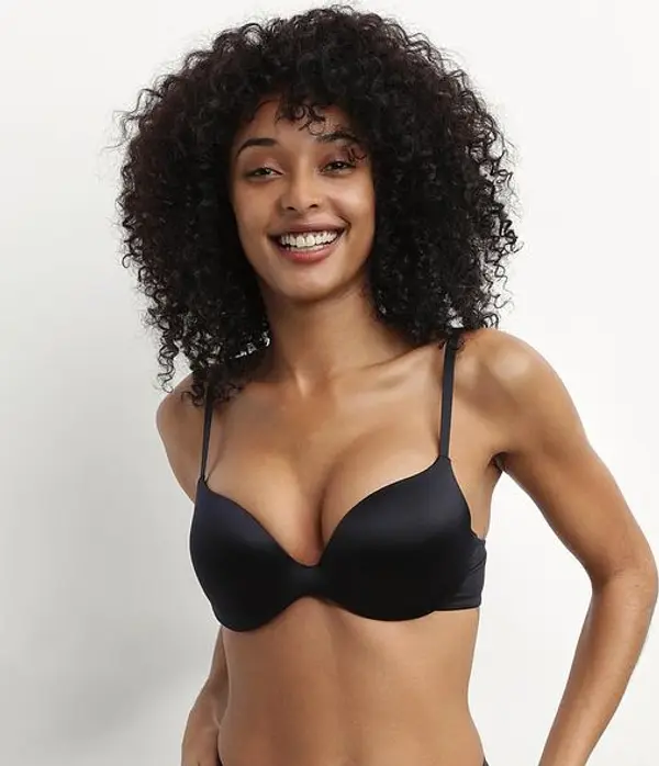DIM DIM COMFORT PUSH UP BRA - Women's push up bra - black
