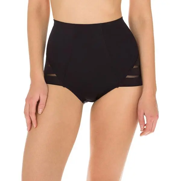 DIM DIM DIAMS CONTROL HIGH WAIST MIDI - Women's forming high-waisted panties - black