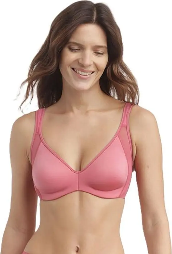 DIM DIM GENEROUS MINIMIZER BRA - Women's Shrinking Bra with Underwire - Pink
