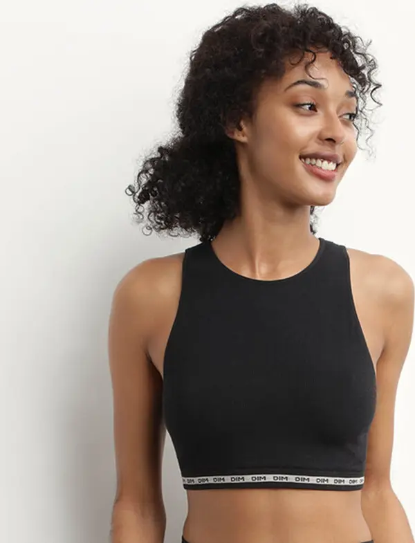 DIM DIM ICONS WIREFREE CROP TOP - Women's top - black
