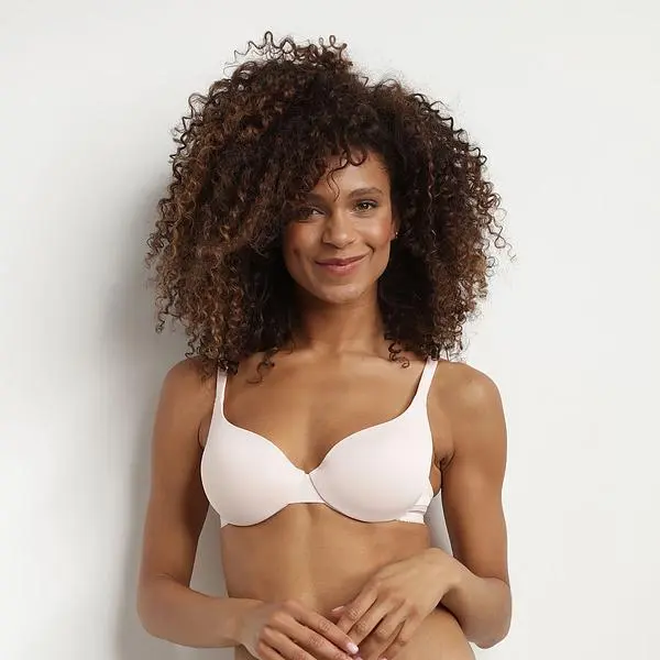 DIM DIM INVISIFREE PADDED BRA - Women's Smooth Padded Bra - Light Pink