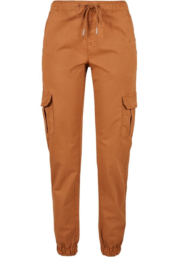 Urban Classics Doamnelor high waist Cargo Jogging Pantaloni Toffee