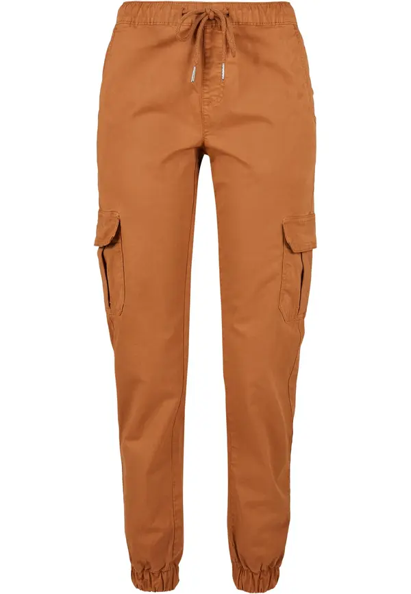 Urban Classics Doamnelor high waist Cargo Jogging Pantaloni Toffee