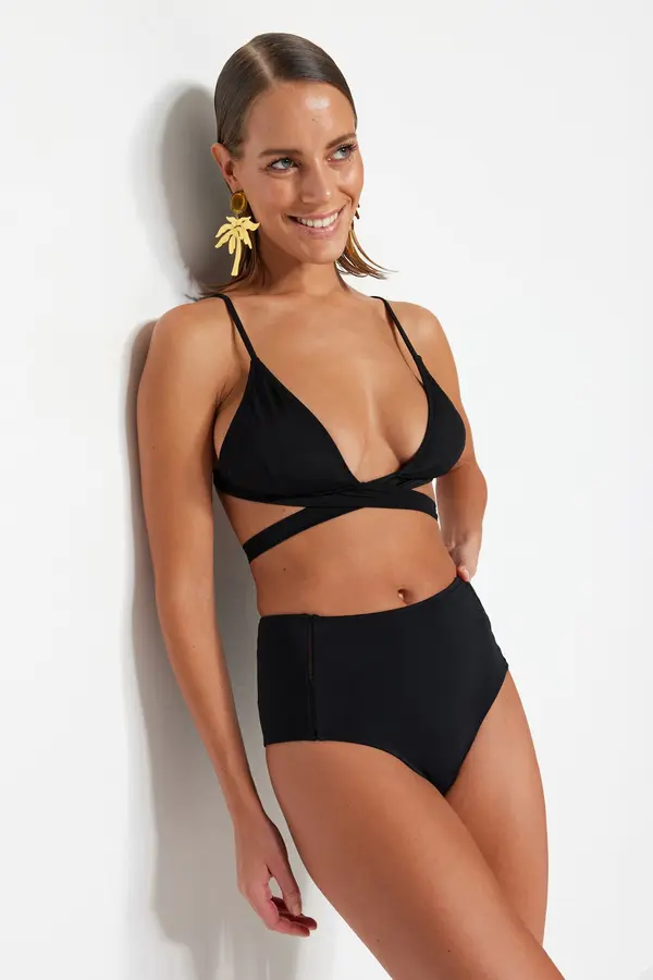 Trendyol Долнище на бански Trendyol High Waist