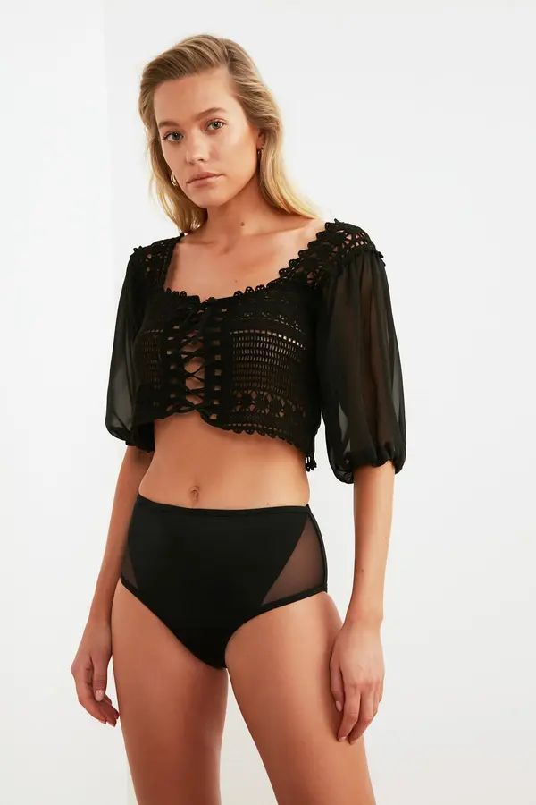 Trendyol Долнище на бански Trendyol Tulle Detailed