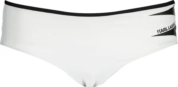 KARL LAGERFELD BEACHWEAR Долнище на бял бански костюм на Karl Lagerfeld