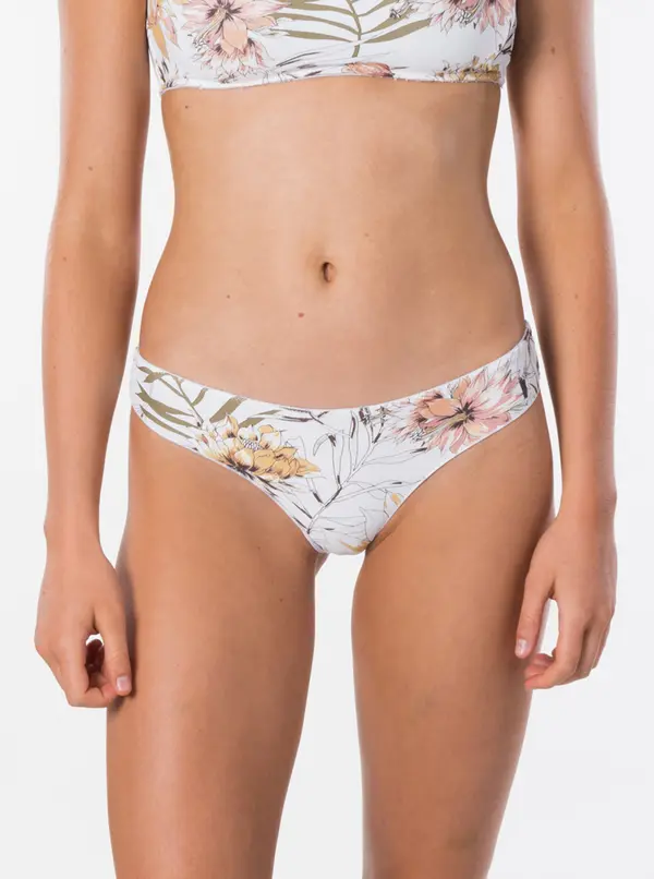 Rip Curl Долнище на дамски бански с бял флорален принт Rip Curl