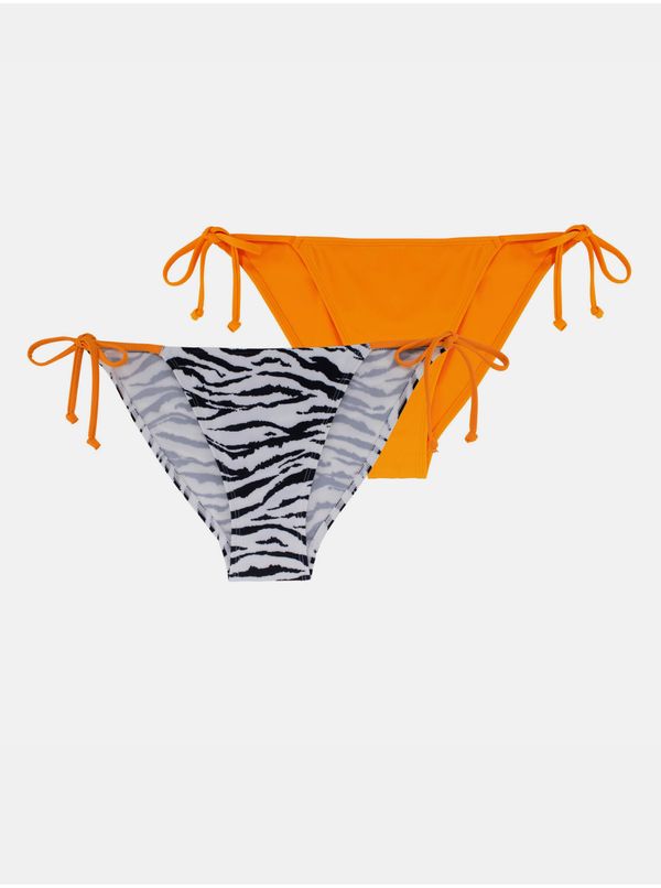Dorina Dorina Set of two women's swimwear bottoms in orange and white DO - Women