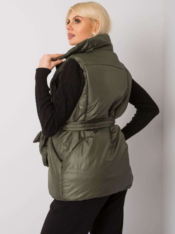 Fashionhunters Down vest Khaki Effie