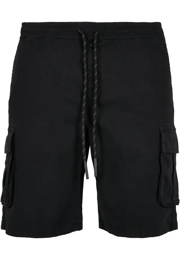 Urban Classics Drawstring cargo shorts black