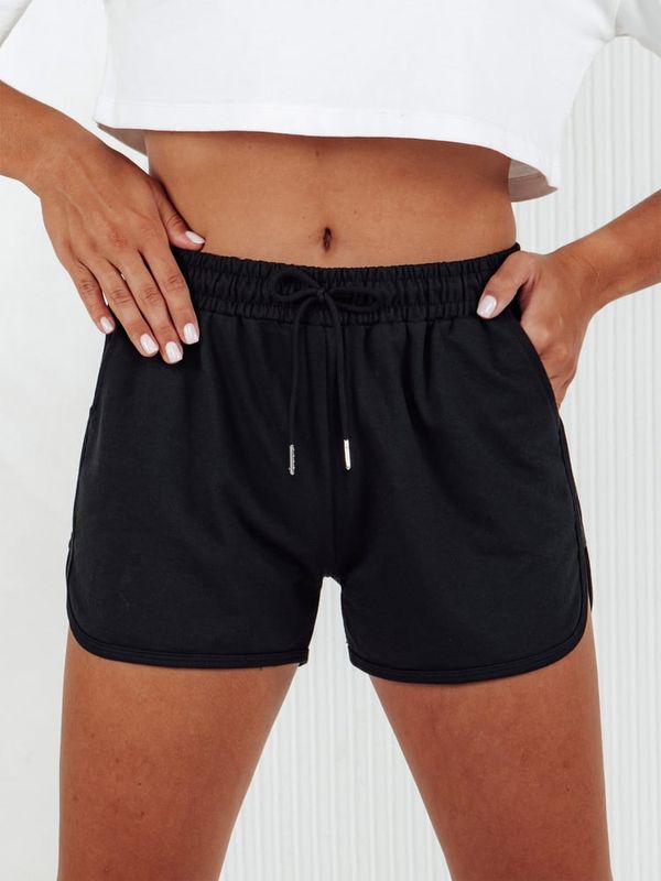 DStreet Dresowe spodenki damskie GO SPORT czarne Dstreet