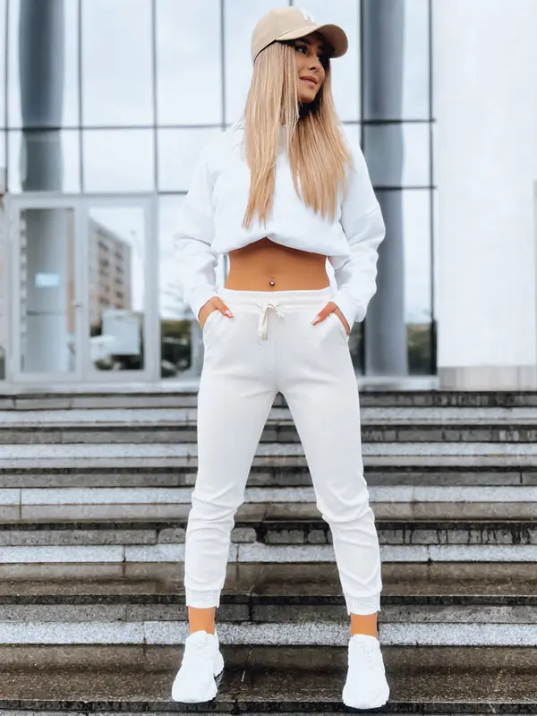 DStreet Dresowe spodnie damskie JAMES beżowe Dstreet