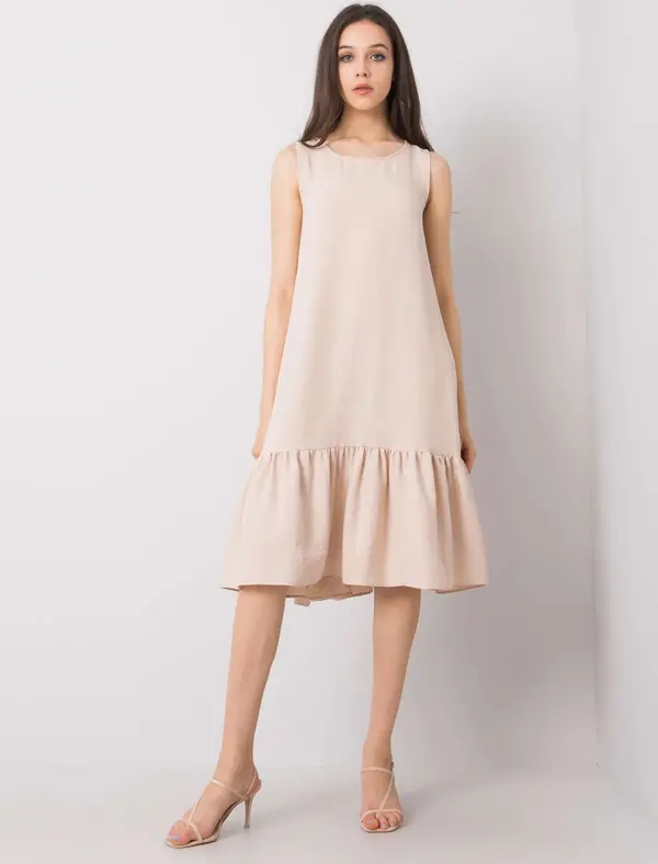 RUE PARIS Dress-328-SK-5074.74-beige
