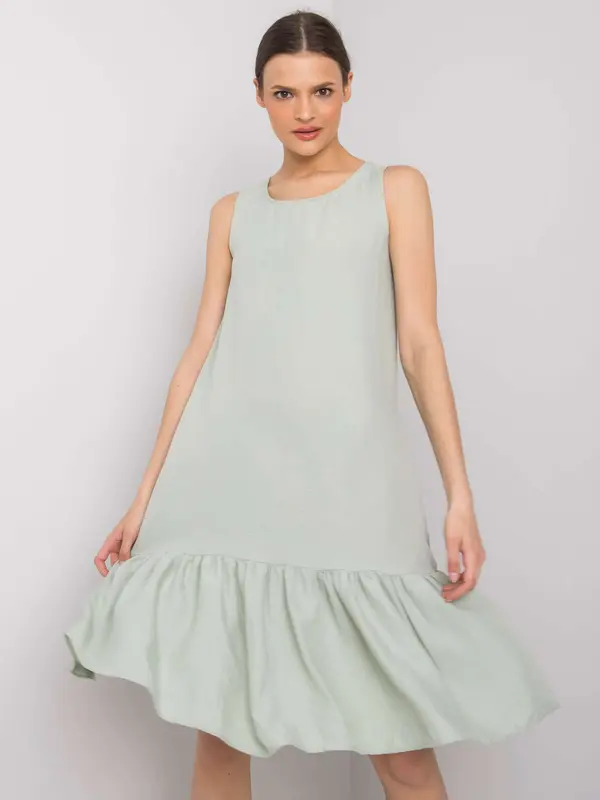 RUE PARIS Dress-328-SK-5074.76-pistachio