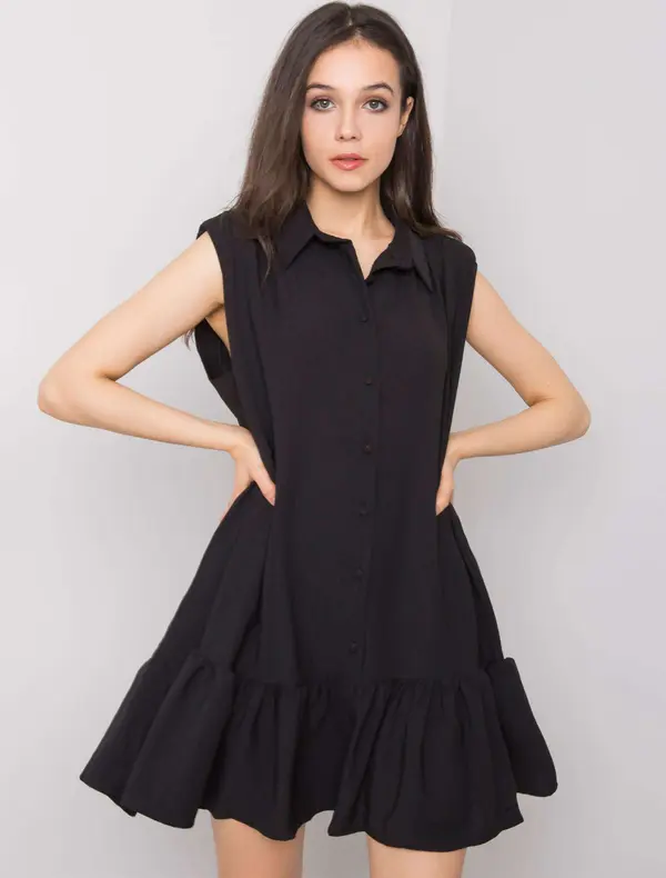 RUE PARIS Dress-341-SK-5183.10-black