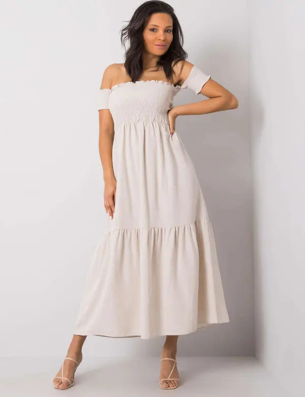 RUE PARIS Dress-346-SK-009.51-light beige