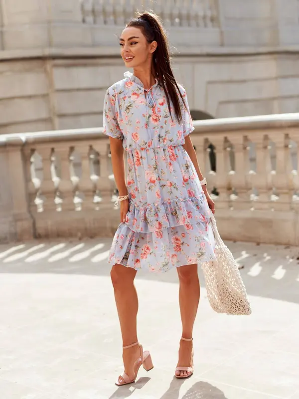 Yups Dress blue Yups cwd0460. R34