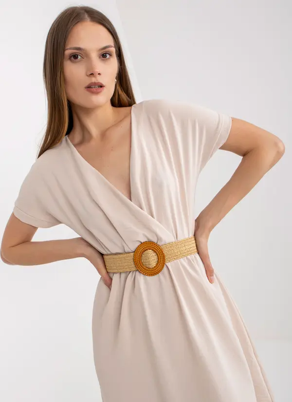 RUE PARIS Dress-CA-SK-6308.55-light beige