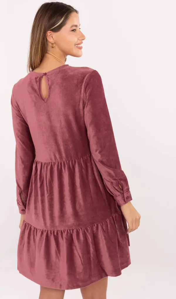 Sublevel Dress-D10040Z30289-dark pink