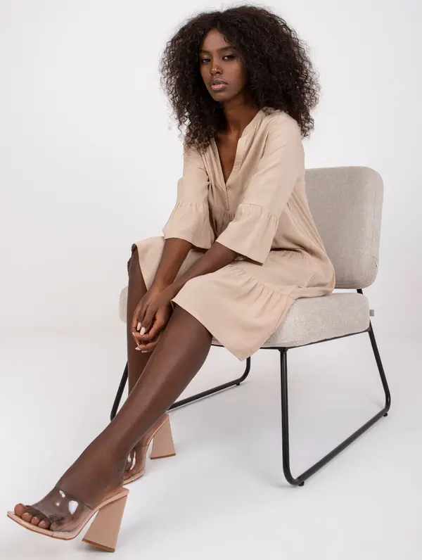 Sublevel Dress-D73761M30214A2-beige