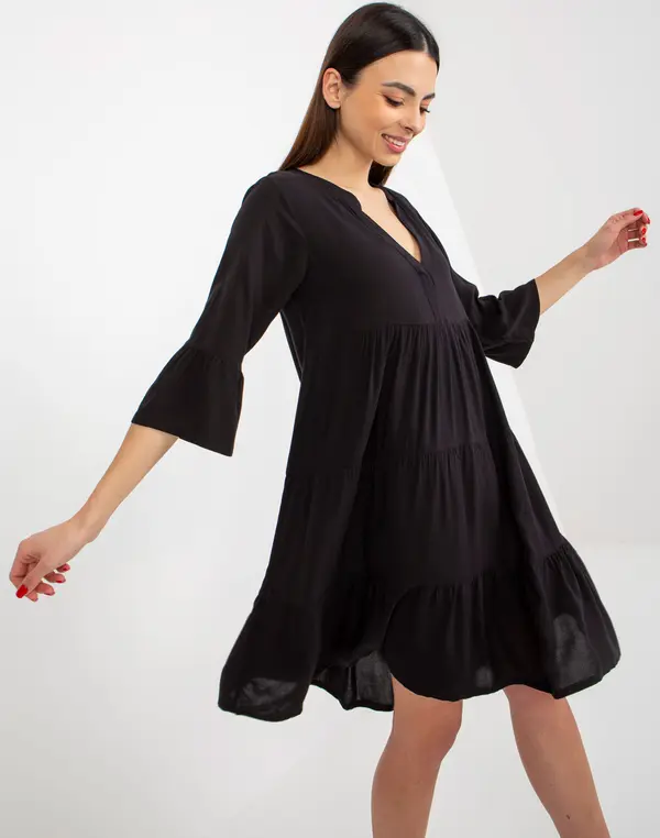 Sublevel Dress-D73761M30214B-black