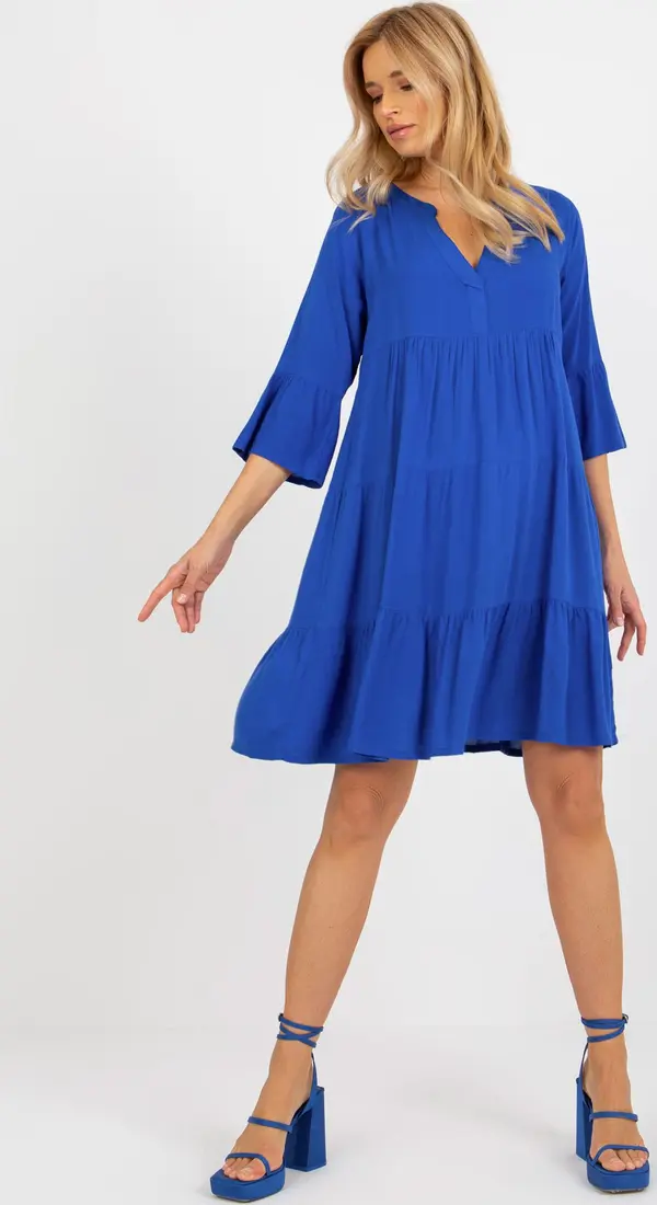 Sublevel Dress-D73761M30214B-cobalt